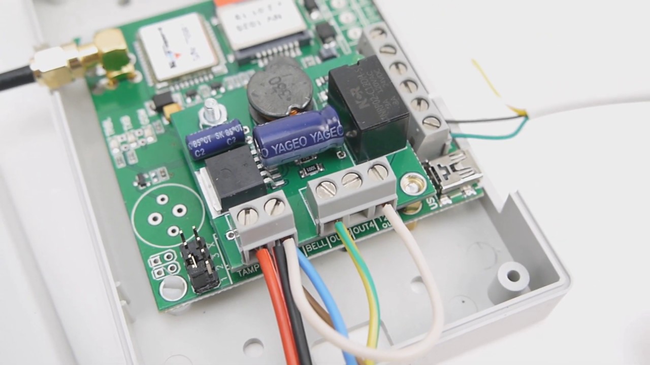 Открытие двери или шлагбаума с GSM телефона Navigard NV 1025 - YouTube