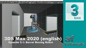 Animation in 3DS Max (english) - Episode 5.1 - Barrel Moving Robot