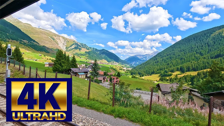 [ 스위스 여행 ]Switzerland Glacier Express 4K/꼭 한번 타고 싶었던 빙하 특급 열차 /Swiss /Glacier Express/ 고화질 HDR