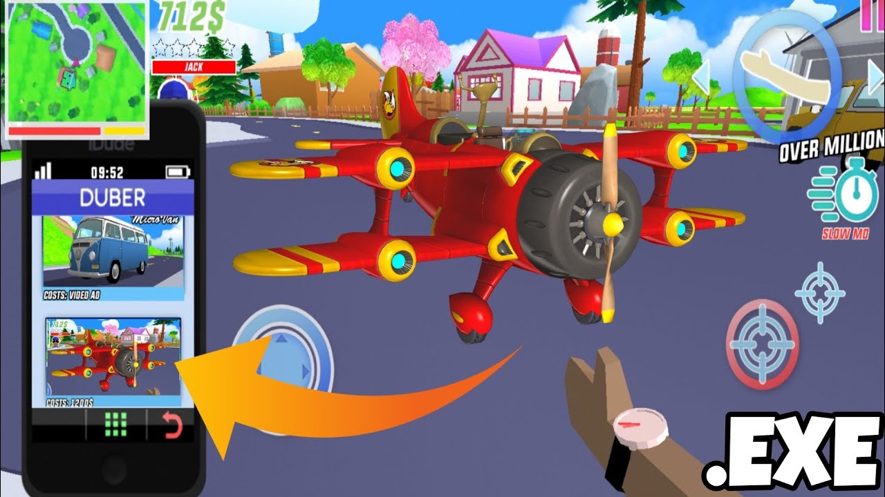 New Plane in Dude Theft Wars .Exe Dude Theft Wars Funny Moments 54