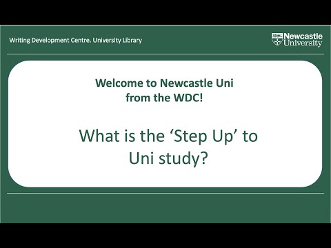 Welcome to Newcastle Uni! What is the Step Up to Uni Study?