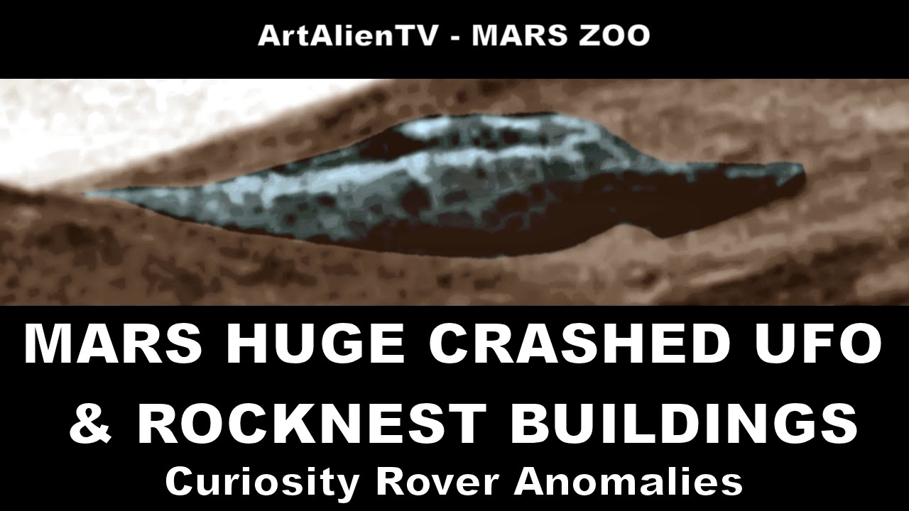 rovera MARS HUGE CRASHED UFO ? ALIEN SAUCER & Mt Sharp Buildings ? ArtAlienTV (PART 1)