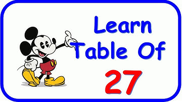Learn Multiplication - Table of 27 | table of twenty seven | Math Tables | Orchids eLearning