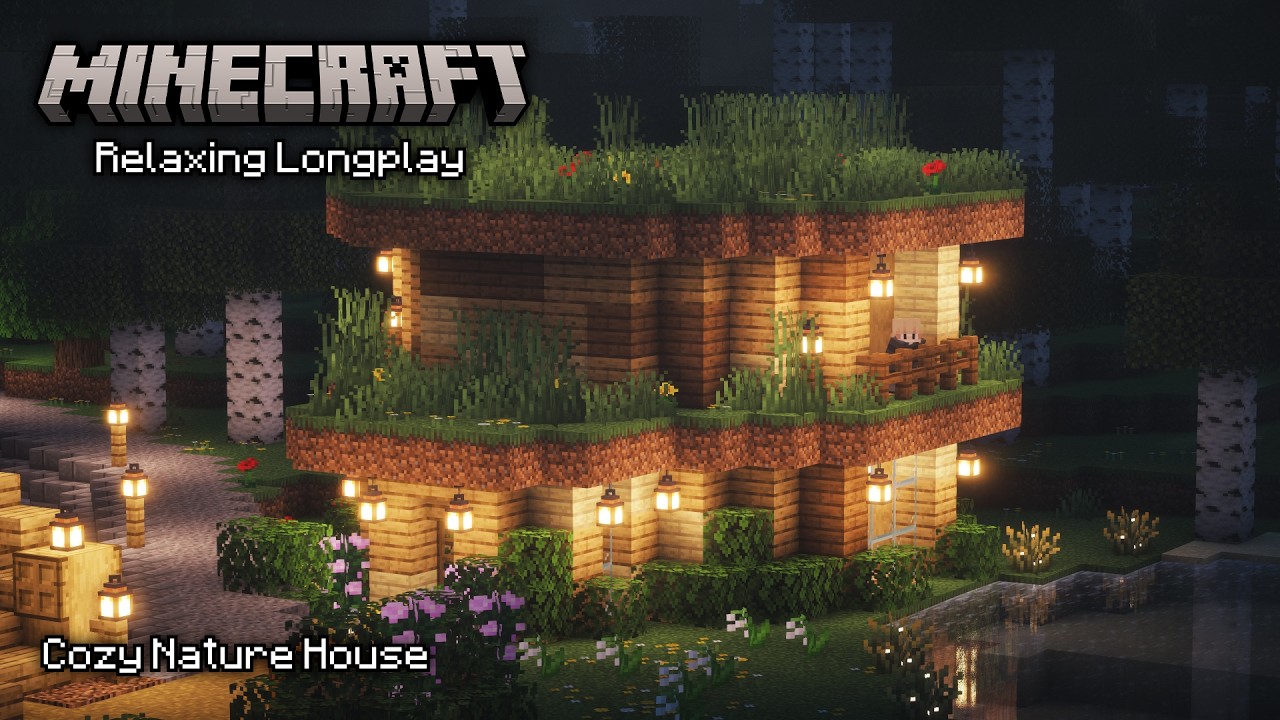 Minecraft Relaxing Longplay - Building a Cozy Nature House (No ...