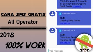 Cara Sms Gratis All Operator Terbaru 2018 | 100% WORK screenshot 1