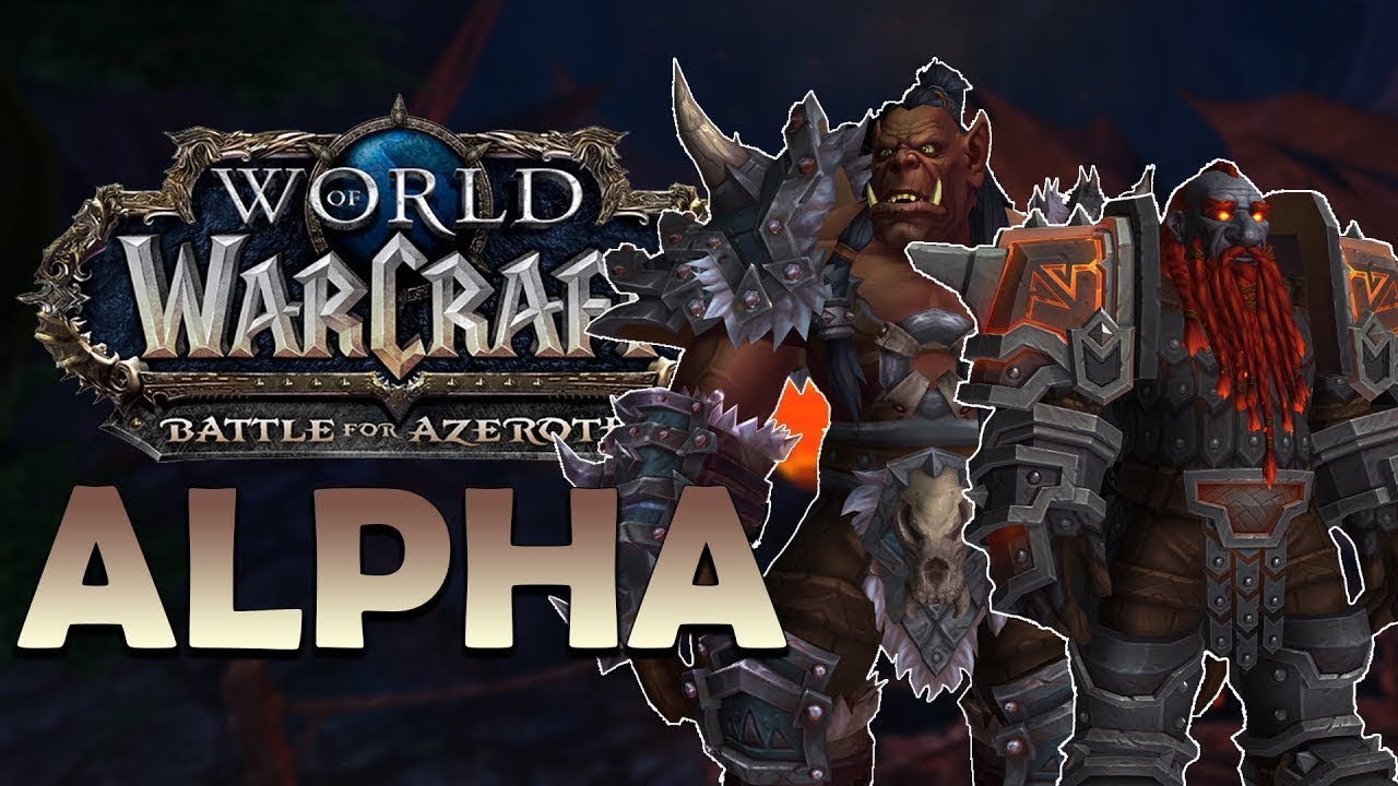 New Races! World of Warcraft: Battle for Azeroth - Closed Alpha ...
