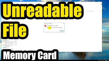 Folder not accessible, The file or directory is corrupted, unreadable (Error Checking, Memory card)