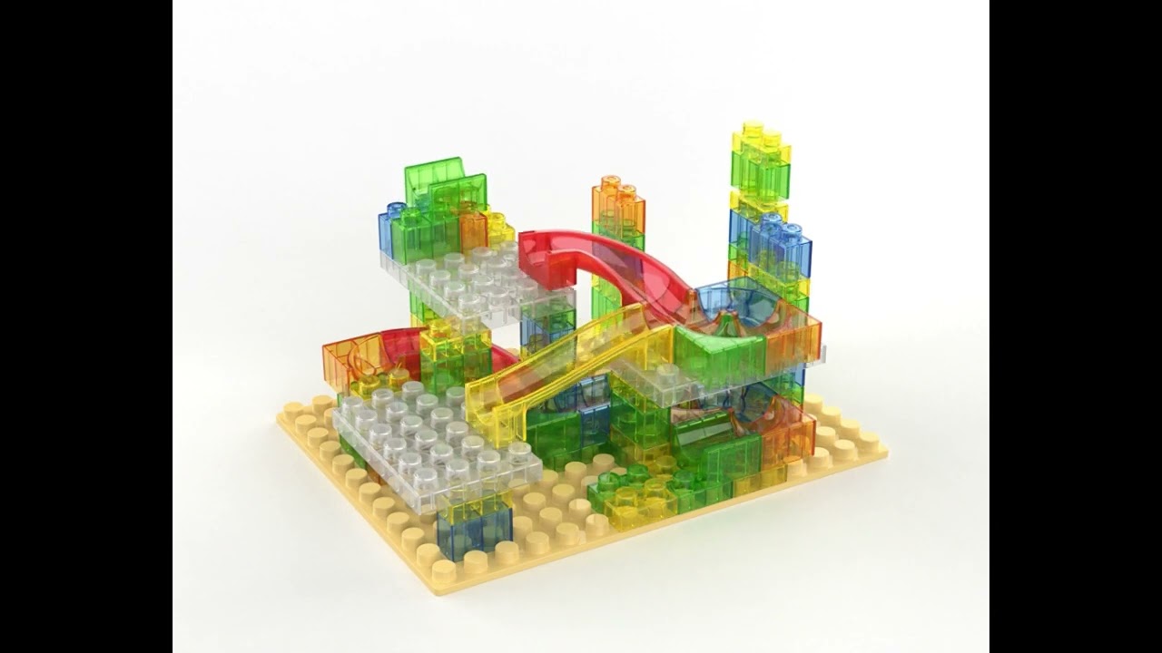 ビーだまコロコロ！クリアブロックスライダー 145ピース - 株式会社