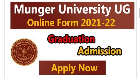 Munger University UG 1st Merit List 2021 – Download First Cutoff Listmber 16, 2021 by my university