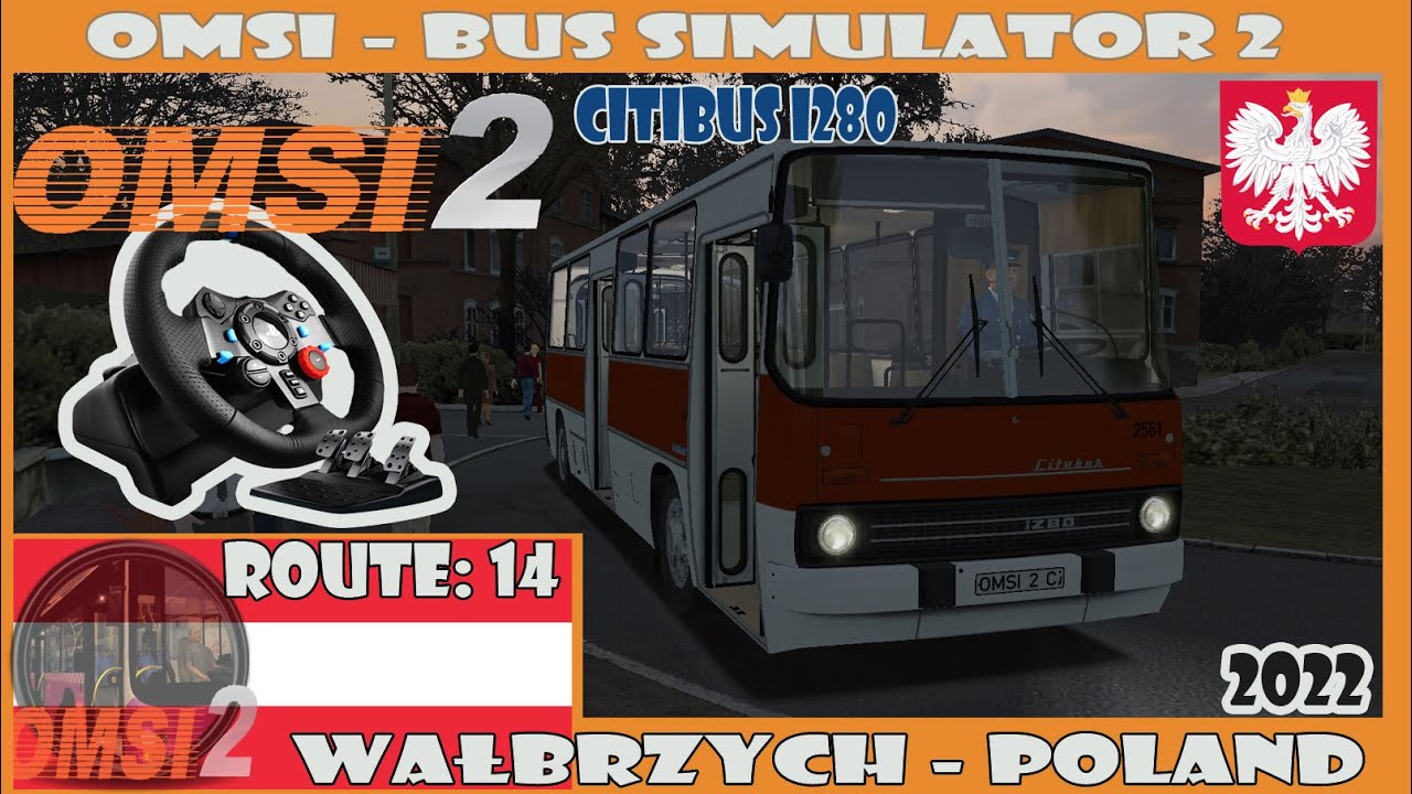 OMSI 2 (2022) - Wałbrzych: 14 - (Ikarus - Citibus i280)  Logitech G29 (Poland)