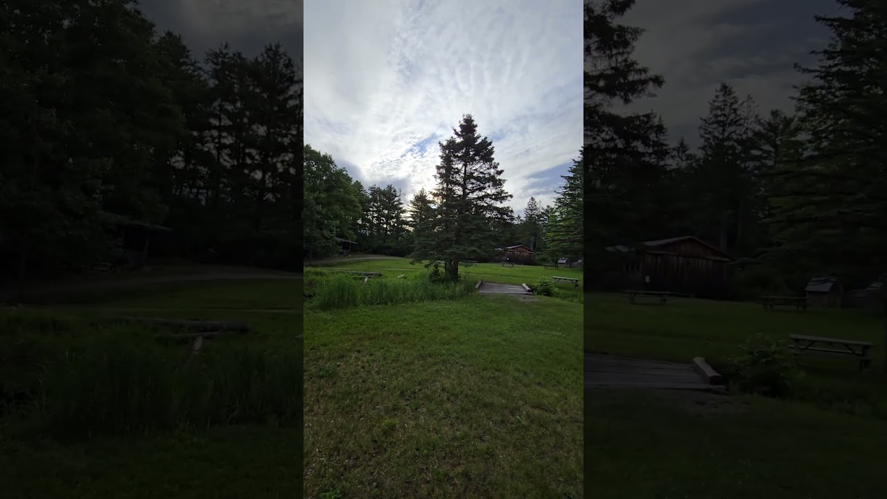 Sawmill grounds at the Maine Forest and Logging Museum