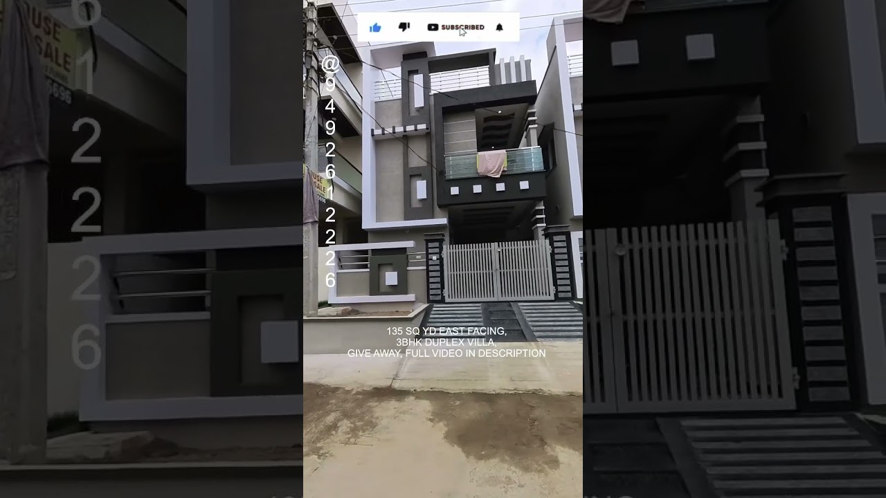 135 SQ YD || 3BHK || DUPLEX || EAST FACING || FOR SALE @ HYDERABAD KAPRA PART 03