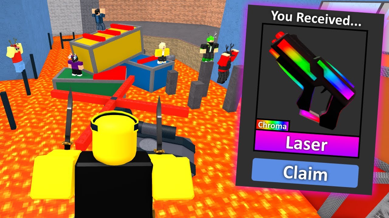 Roblox Murder Mystery 2 MM2 Chroma Laser Godly Knifes and Guns