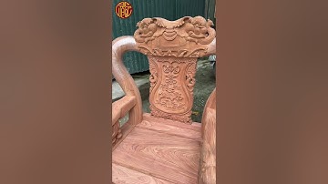 Bộ ghế minh quốc voi chiến cột 12 gỗ hương siêu vân | Đồ Gỗ Bảo Lộc