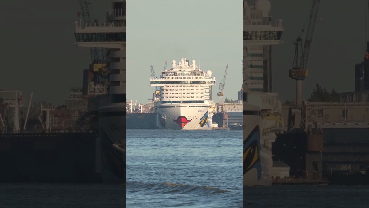 AIDAprima Coming Straight Toward the Camera 🚢 | Hamburg 25.09.2026