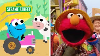 Sesame Street: Farm Animals and Songs Compilation  Old MacElmo, Dance Like a Horse, and More!