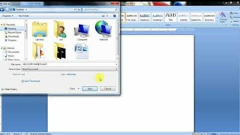 Create a Password for Microsoft Word 2007 Document by ajay