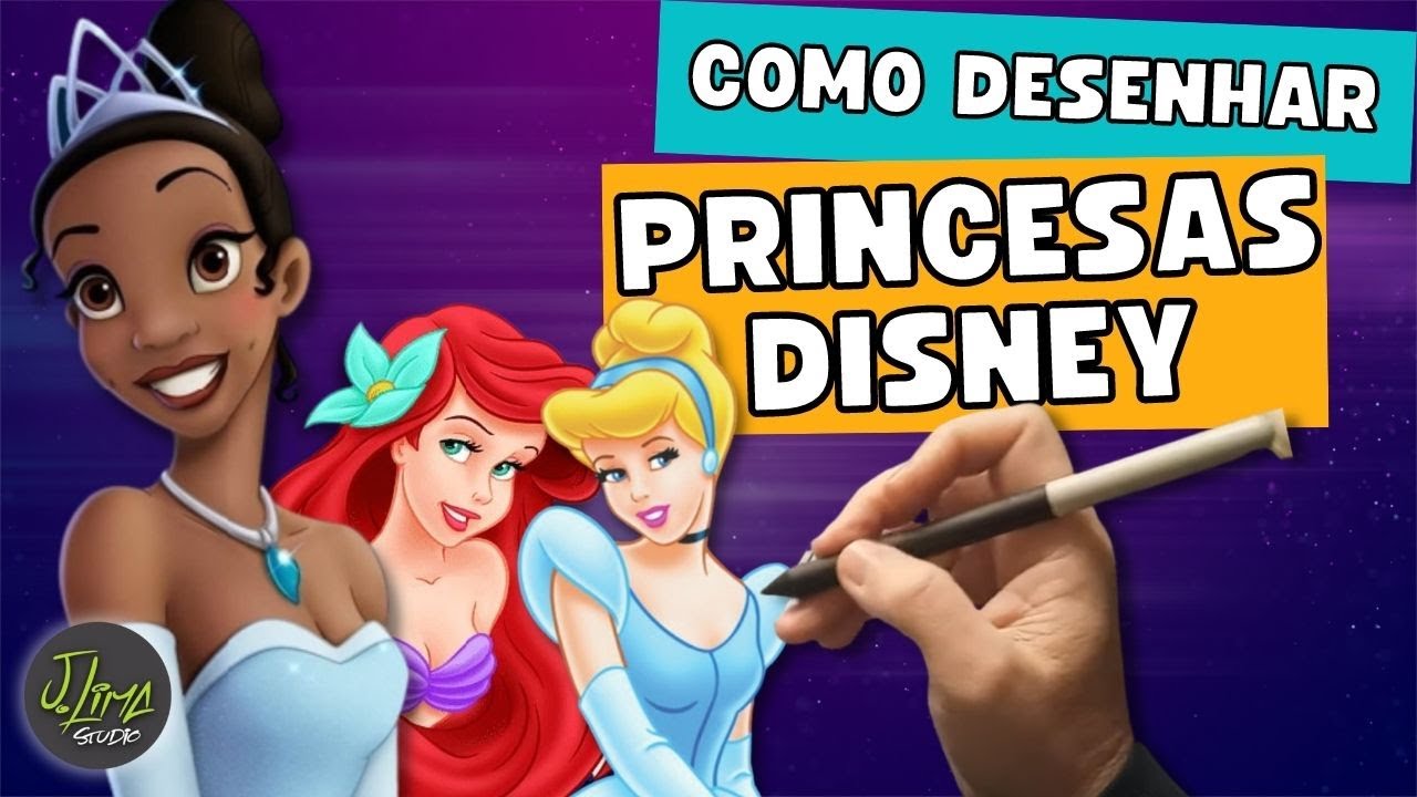 DESENHOLANDIA PINTANDO DESENHOS DAS PRINCESAS DA DISNEY EM PORTUGUÊS