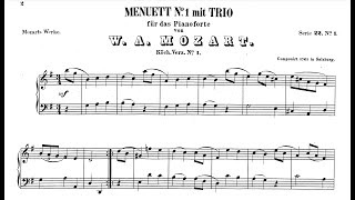 W.A. Mozart Menuett K. 1 in G major/pianist, Dr. Sun-Joo Cho [Easy to Intermediate Piano]
