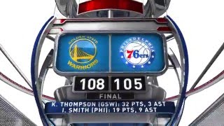 Den State Warriors Vs Philadelphia 76Ers - January 30, 2016