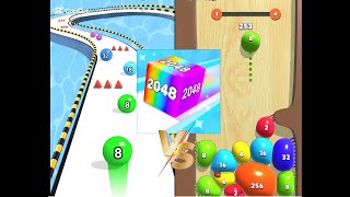 Blob merge ball 3d v/s run ball 2048 android and ios gameplay brain teaser game screenshot 1