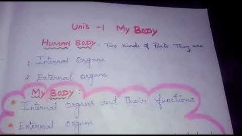 IV STD SCIENCE: 1.MY BODY by Mrs.Malathi, Teacher, Carmel Matriculation school