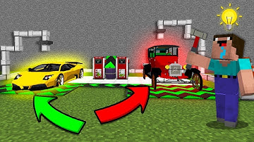 Minecraft NOOB vs PRO: NOOB FOUND ROLLS ROYCE CAR IN RAINBOW MAZE! Challenge 100% trolling