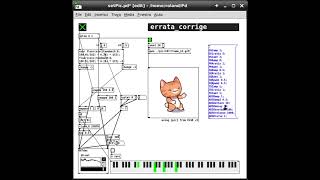 Dancing cat vibe to a fully procedural live-coded generative patch built in Pure Data 🐱🎶!