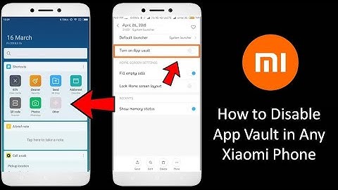 How to Enable or Disable App Vault in Xiaomi Phone 2019