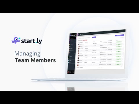 Manage Team Members - video from Startly