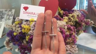 Серьги кресты серебро как у Светланы Лободы) Серьги кресты серебро как у Светланы Лободы)