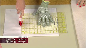 Love of Quilting Preview: Rail Fence Baby Quilt Pattern (2708)