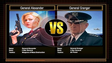 C&C Generals Shockwave Challenge Mode - Alexander vs Granger