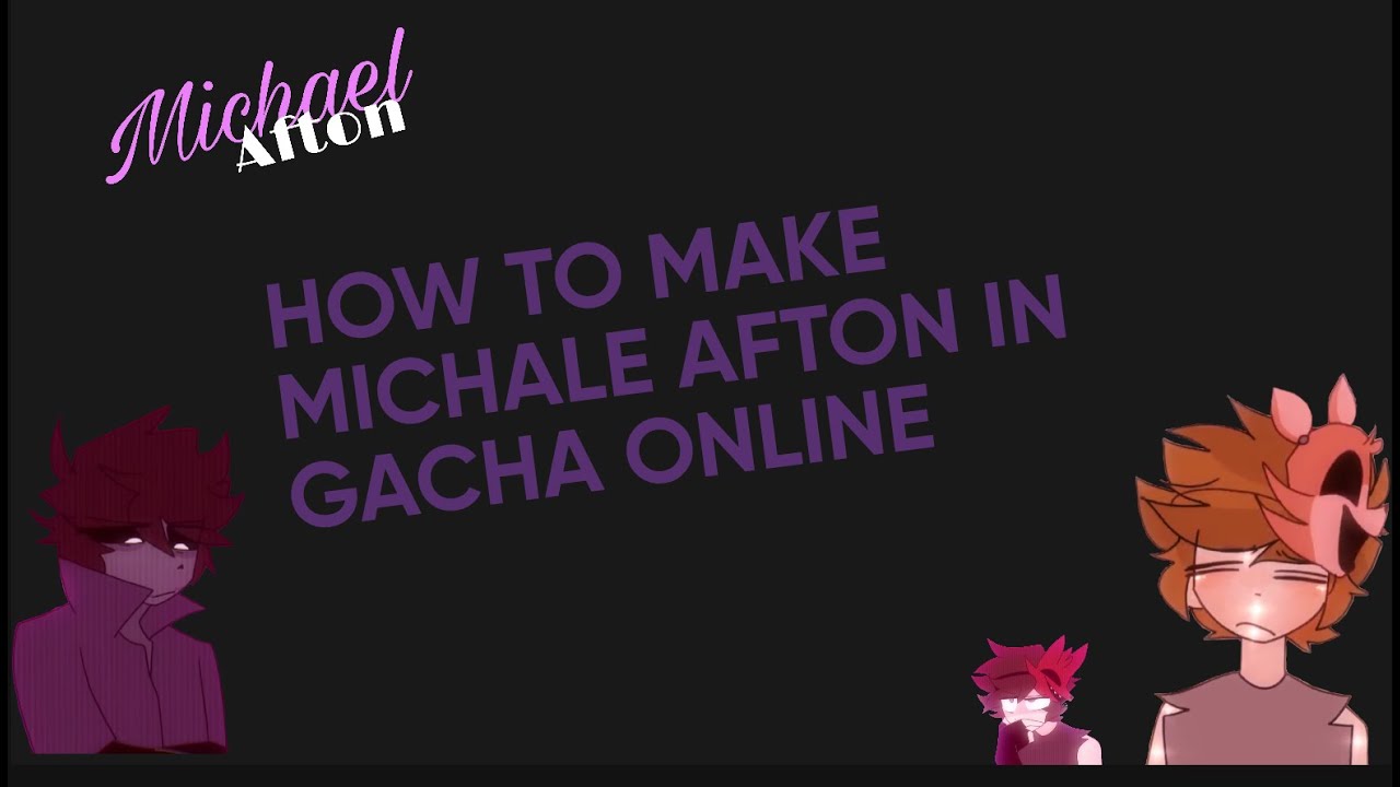 How to Make Michael Afton in Gacha Club