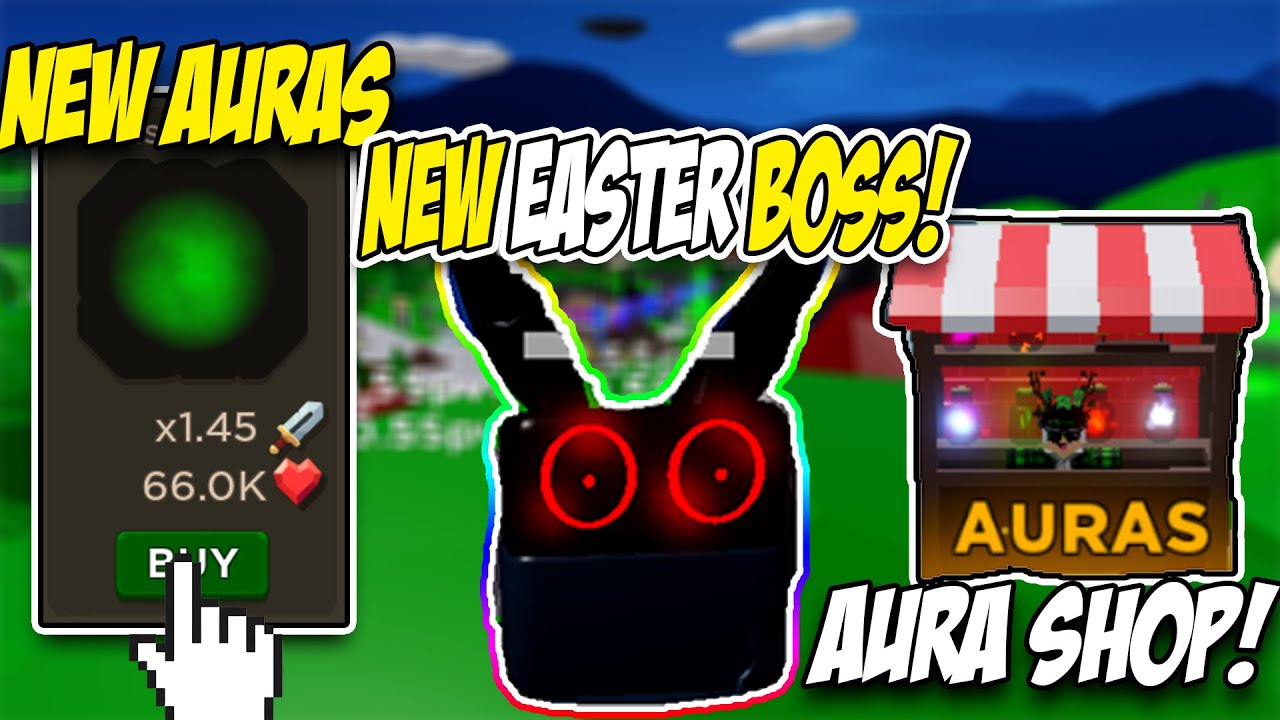 New Easter Event And New Auras And Evil Bunny Boss In Blade Throwing Simulator New Update Youtube - evil aura roblox