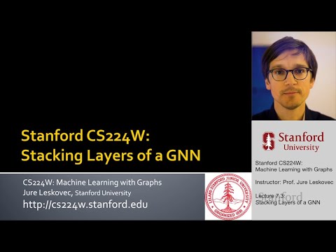 CS224W: Machine Learning with Graphs | 2021 | Lecture 7.3 - Stacking layers of a GNN