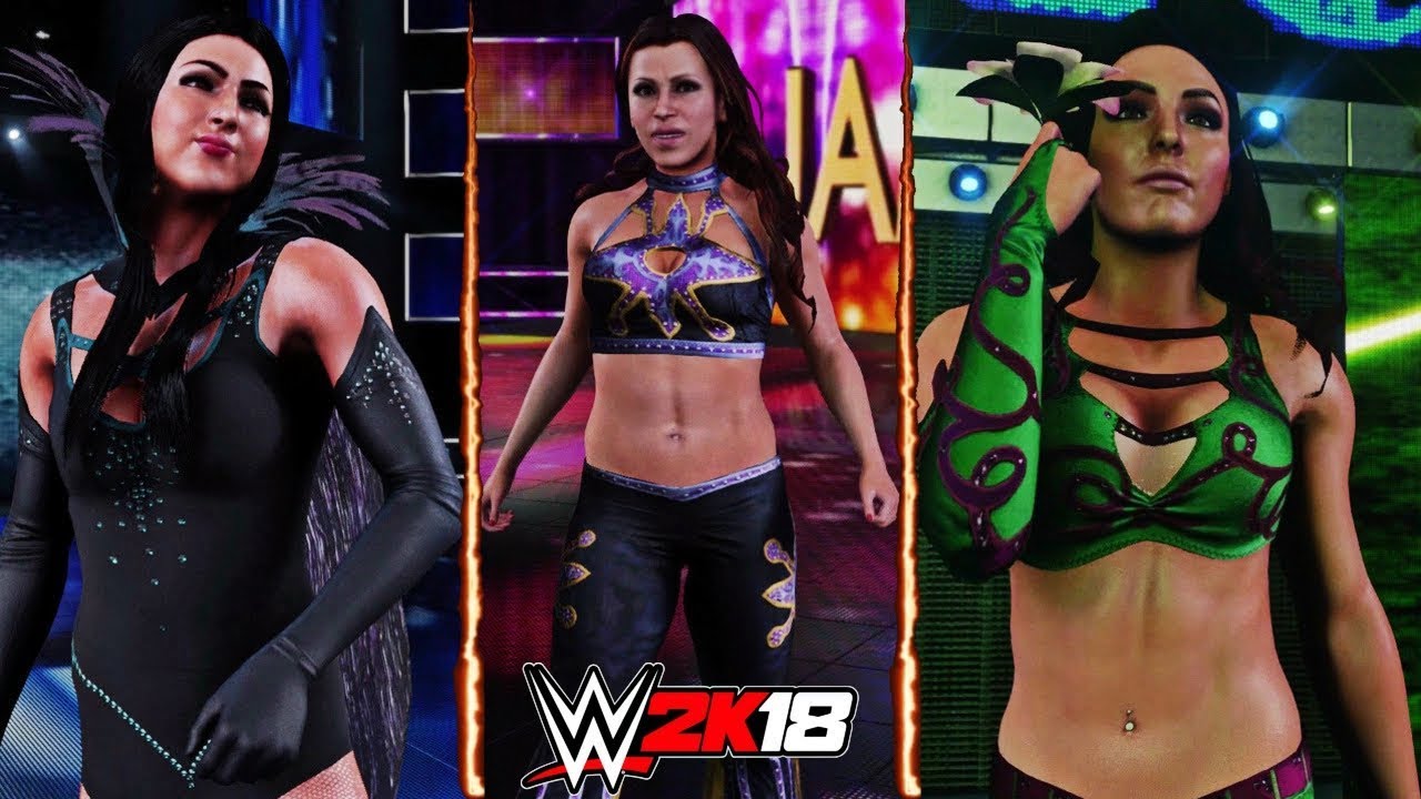 WWE 2K18 Smackdown Live Arena Entrances: Mickie James, Billie Kay & Peyton Royce (PS4 Pro)