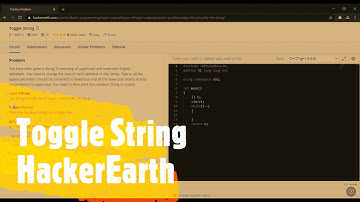 Toggle String | HackerEarth