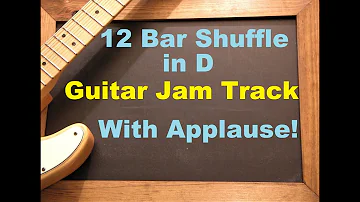 Blues Shuffle Guitar Jam Backing Track in D – with Applause #guitarbackingtrack