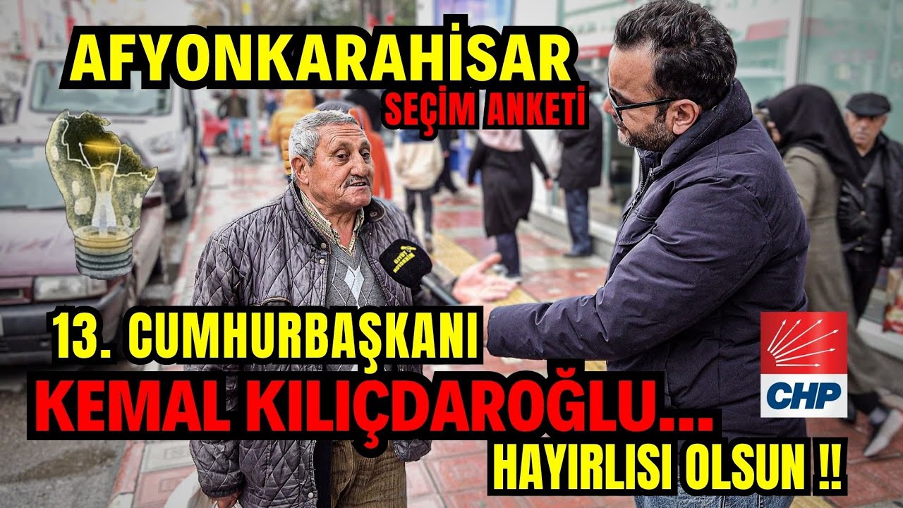 ⁣şimdi de Akp'nin %70 aldığı AFYON'da sayaçlı seçim anketi... Her yerde Her zaman Röportaj 