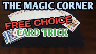 FREE Choice Card Trick - The Magic Corner Performance