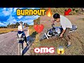 Crazy Burnouts🔥On My Ns 160 || Bike Crashed😰kukui vlogs