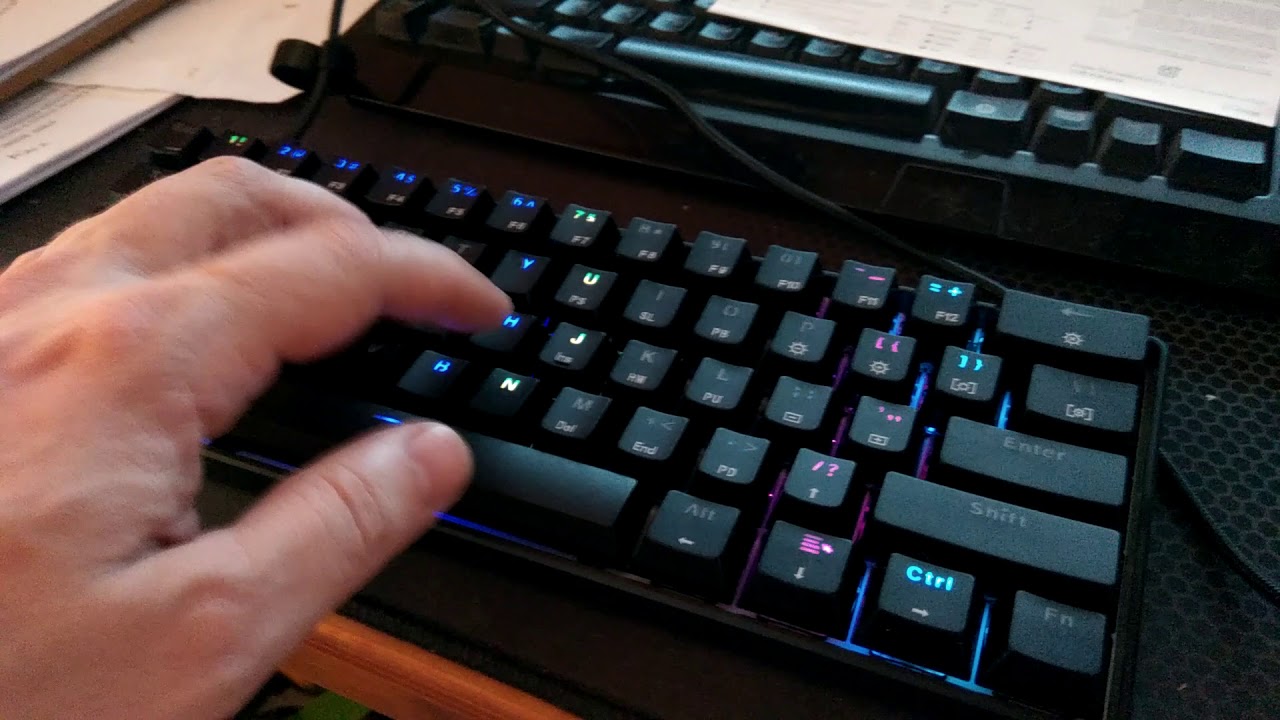 Механическая клавиатура GK61 - YouTube