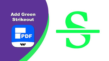 Hoe u een groene lijn doorhaalt over PDF-tekst in Wondershare PDFelement