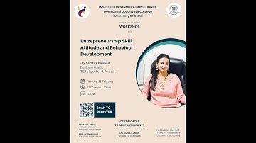 Entrepreneurship Skill, Attitude and Behavior Development