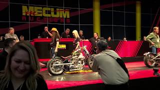Indian Larry Bikes sell at Mecum Vintage Motorcycle Auction 2020 in Las Vegas.
