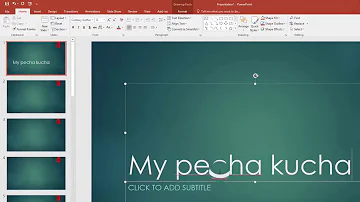 Como fazer carimbo no PowerPoint?