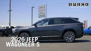 New 2026 Jeep Wagoneer S at Speck Chrysler Dodge Jeep Ram in Sunnyside, WA J597142