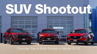 2024 Chevrolet Trax vs Buick Envista vs Mazda CX-30 | Comparison & Review | SUV Shootout