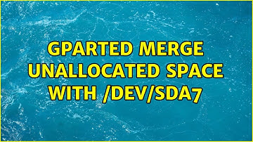 Ubuntu: Gparted merge unallocated space with /dev/sda7